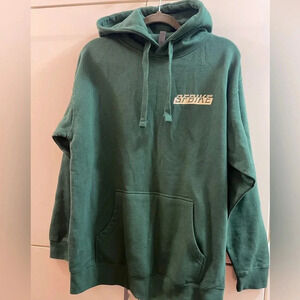 Cotton Heritage Premium cotton Hoodie Pullover Unisex Size  L green color